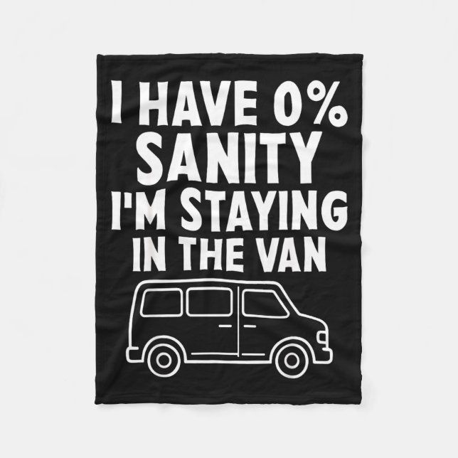 I'm Staying In Tha Van Phasmophobia Funny Gamer Me Fleecedecke (Vorderseite)