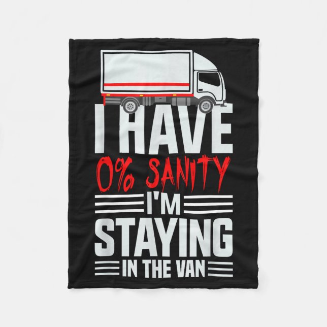I'm Staying In Tha Van Phasmophobia Funny Gamer Wo Fleecedecke (Vorderseite)