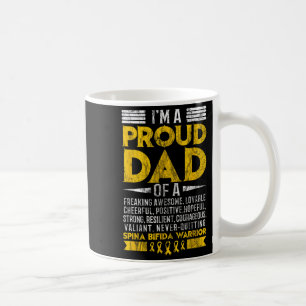 Im stolz Vater von Spina Bifida Warrior Motivieren Kaffeetasse