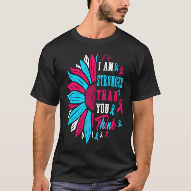 I'm Stronger Pregnancy Than You Think Infant Loss  T-Shirt (Vorderseite)