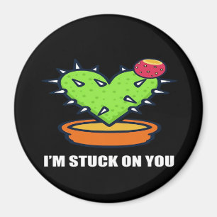 Im Stuck On You Kaktus Süßes Pflanzen-Design Magnet