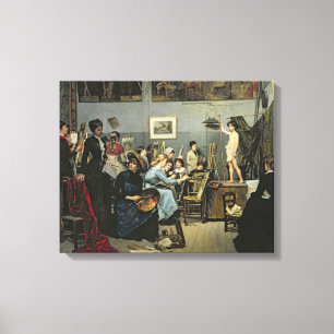 Im Studio Leinwanddruck