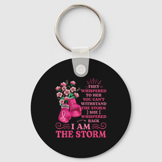 Im Sturm Boxkrieger rosa Ribbon Frauen Brea Schlüsselanhänger (Vorderseite)