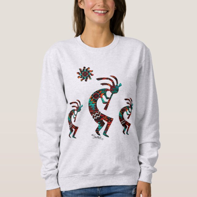 Im Südwesten Kokopelli spielt der T - Shirt Flute (Vorderseite)