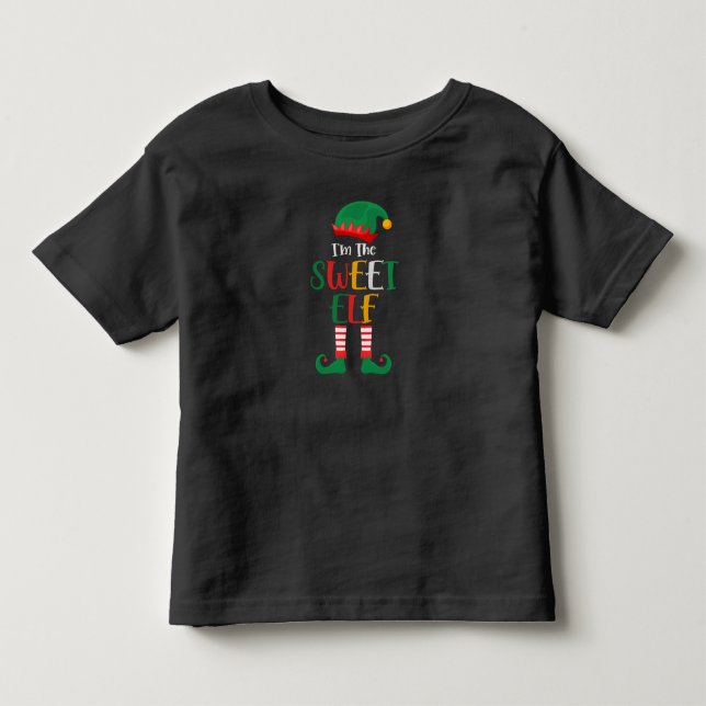 Im Sweet Elf passt Weihnachten Kleinkind T-shirt (Vorderseite)