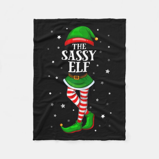 Im Sy Elf passt Weihnachten für junge Mädchen Ki Fleecedecke (Vorderseite)