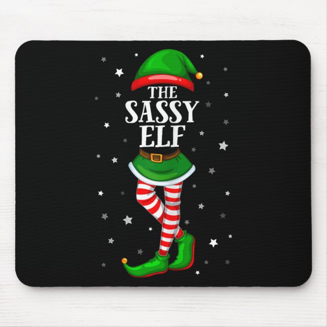 Im Sy Elf passt Weihnachten für junge Mädchen Ki Mousepad (Vorne)