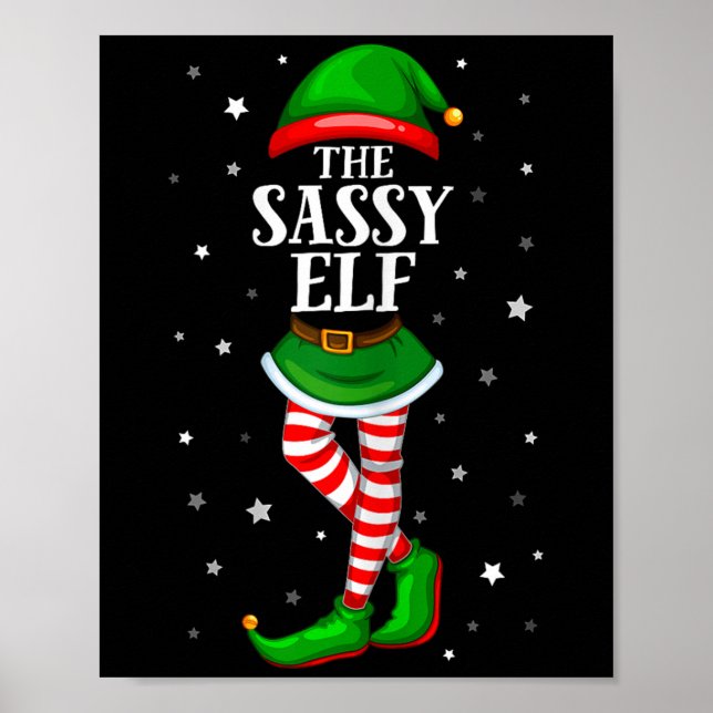 Im Sy Elf passt Weihnachten für junge Mädchen Ki Poster (Vorne)