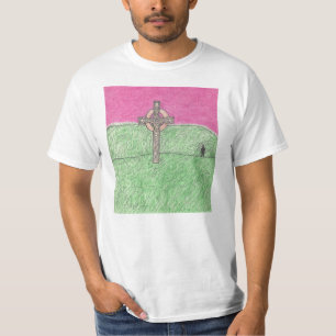 Im T - Shirt mit Leerfeld