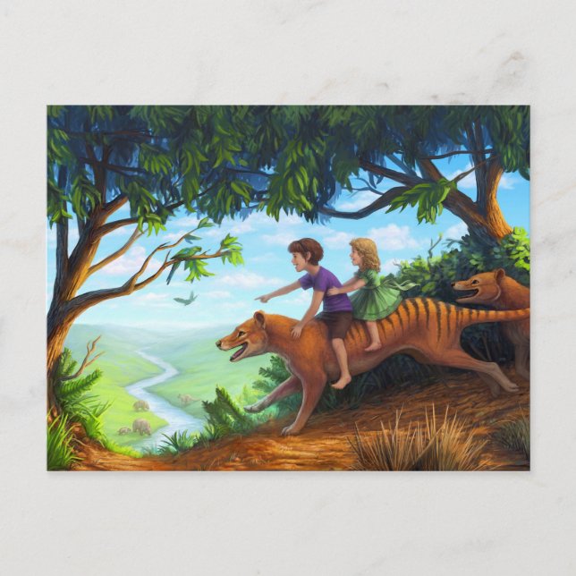 Im Tal der Megafauna Postkarte (Vorderseite)