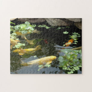 Im Teich-Foto-Puzzlespiel