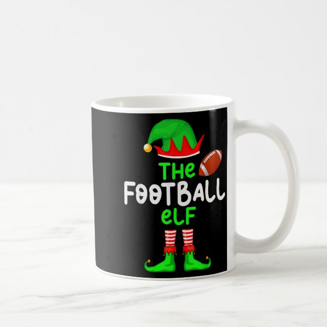 I'm The American Football Elf Christmas Matching P Kaffeetasse (Rechts)