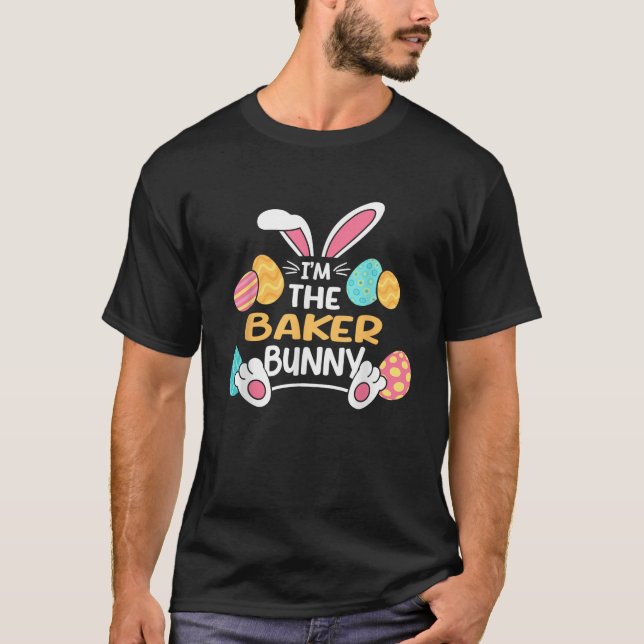 Im The Baker Bunny Baking Easter Pastry Chef  T-Shirt (Vorderseite)