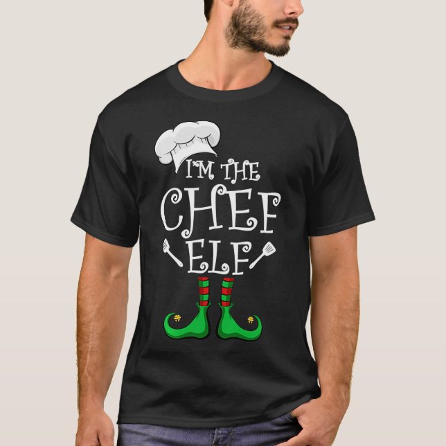 I'm The Chef Elf Matching Group Christmas  T-Shirt (Vorderseite)