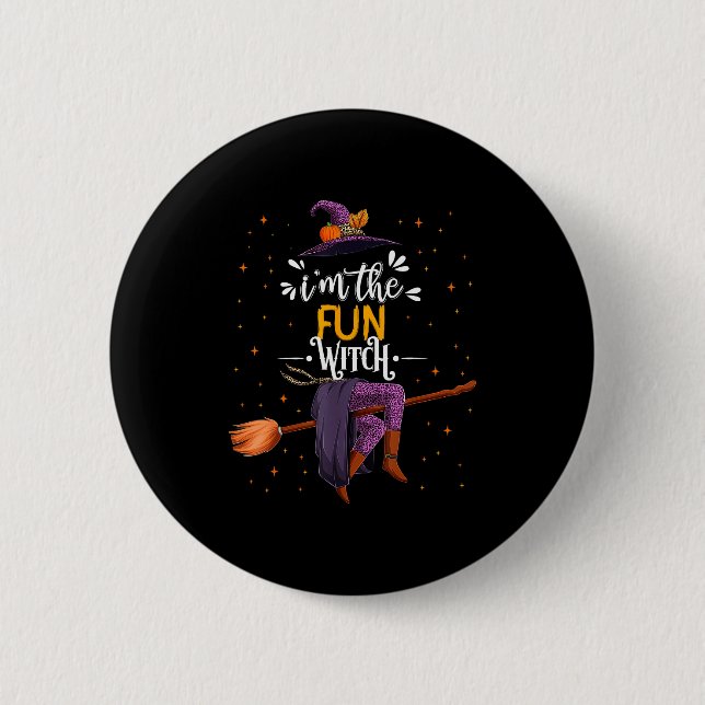 Im The Fun Witch Halloween Matching Group Costume  Button (Vorderseite)