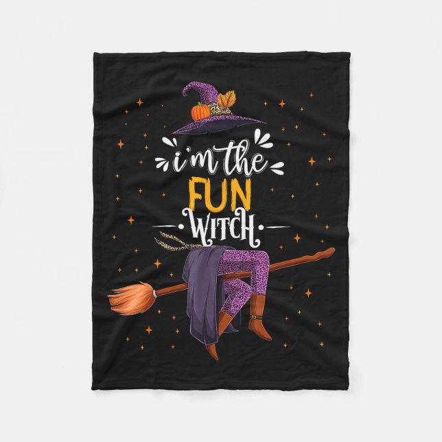 Im The Fun Witch Halloween Matching Group Costume  Fleecedecke (Vorderseite)