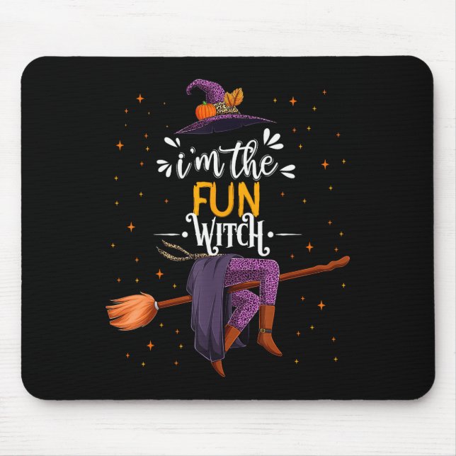 Im The Fun Witch Halloween Matching Group Costume  Mousepad (Vorne)