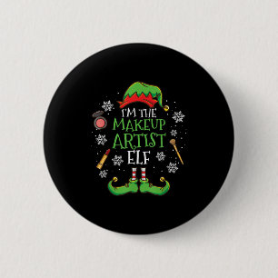 Im the Makeup Artist Elf Weihnachten Button