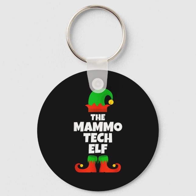 I'm The Mammo Tech Elf Family Pajama Christmas Mam Schlüsselanhänger (Vorderseite)