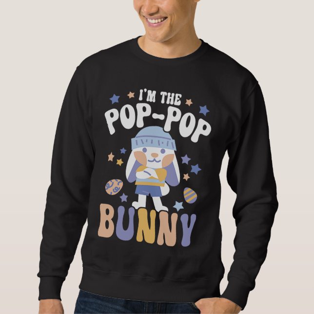 I'm The Pop Pop Bunny Rabbit Whisperer Animal Bunn Sweatshirt (Vorderseite)