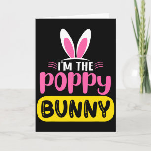 Im The Poppy Bunny Rabbit Ohren Ei Lustiges Ostern Karte