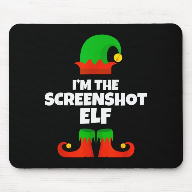 I'm The Screenshot Elf Family Pajama Christmas Fun Mousepad (Vorne)