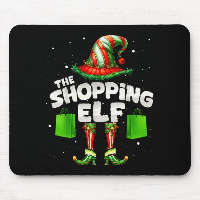 I'm The Shopng Elf Family Matching Group Christmas Mousepad (Vorne)