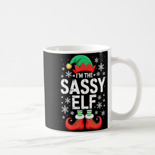 I'm The Sy Elf Shirt Family Matching Christmas Cos Kaffeetasse (Rechts)