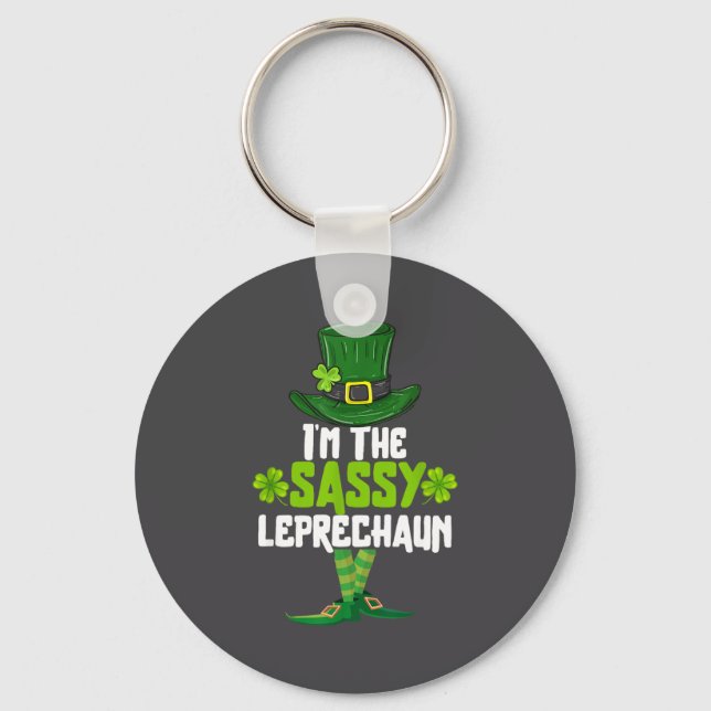 I'm The Sy Leprechaun Matching St Patrick's Day Co Schlüsselanhänger (Vorderseite)