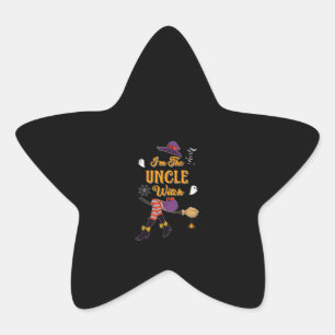 Im The Uncle Hexween Matching Group Costum Stern-Aufkleber