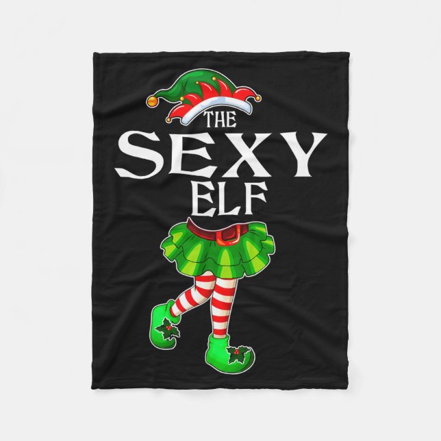 I'm The Y Elf Christmas Matching Family Group Funn Fleecedecke (Vorderseite)