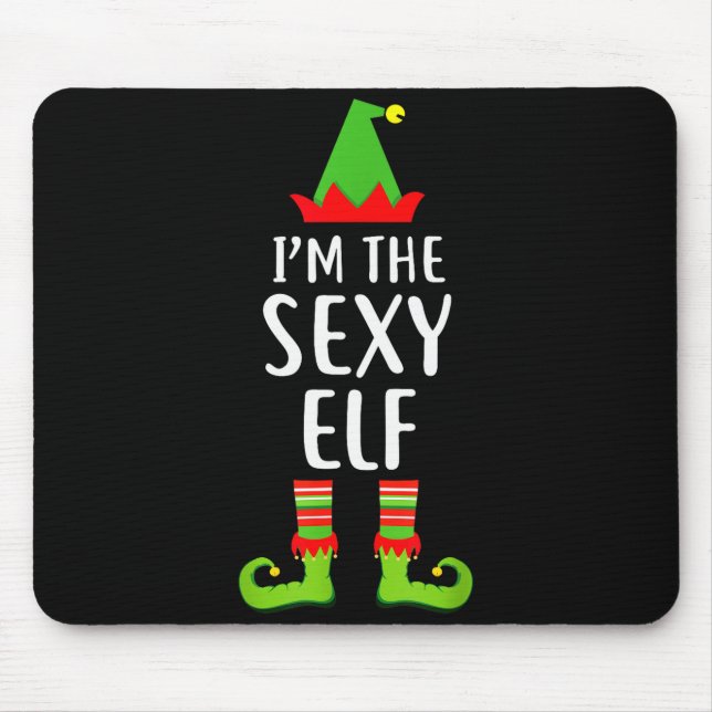 I'm The Y Elf Matching Family Group Christmas T Sh Mousepad (Vorne)