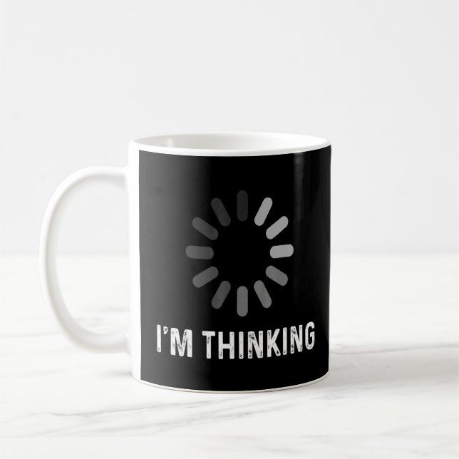 Im Thinking Coder Programmierer Admin Developer So Kaffeetasse (Links)