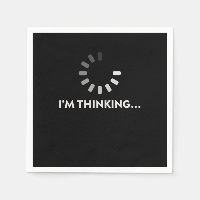 Im Thinking Programmer Coder Developer PC-Geschenk Serviette (Vorderseite)