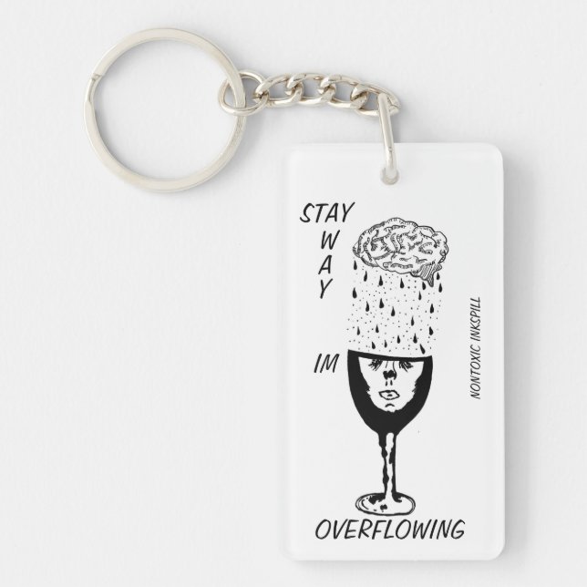 IM ÜBERFLOWENDER Schlüsselanhänger (Vorderseite)