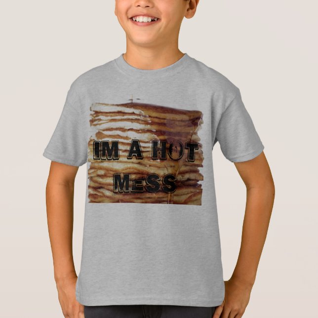 im un T-shirt chaud de crêpe de désordre (Devant)