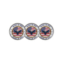 Im USA hergestelltes patriotisches Golfballmarker-