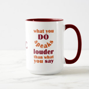 Im Vergleich zu benutzerdefinierten Monogramm-Tass Tasse