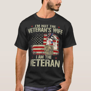 Im Veteran Ehefrau Im Veteran American Flag Gesche T-Shirt