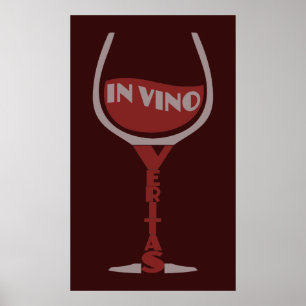 Im Vino-Veritas-Gewohnheitsplakat Poster