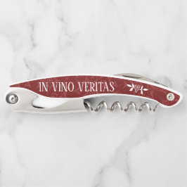 IM VINO VERITAS 'im Wein gibt es Wahrheit " Kellnermesser