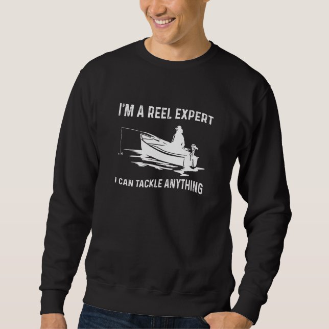 Im wahrsten Sinne des Wortes Joke Design und Fisch Sweatshirt (Vorderseite)