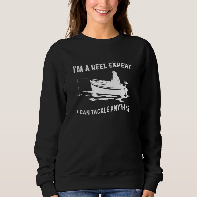 Im wahrsten Sinne des Wortes Joke Design und Fisch Sweatshirt (Vorderseite)
