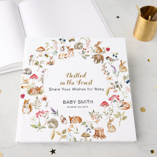 Im Wald geborgene Babyparty-Gästebuch Gästebuch