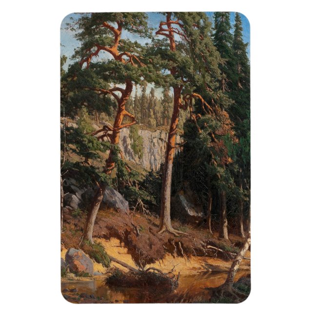 “Im Wald“ Kunstmagnet Magnet (Vertikal)