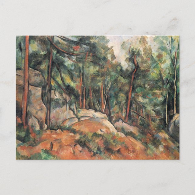 Im Wald - Paul Cezanne - c1898 Postkarte (Vorderseite)
