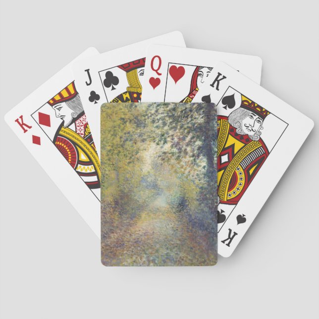 Im Wald von Pierre-Auguste Renoir Spielkarten (Rückseite)