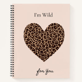 I'm Wild for You Valentine's Day Card Notizbuch