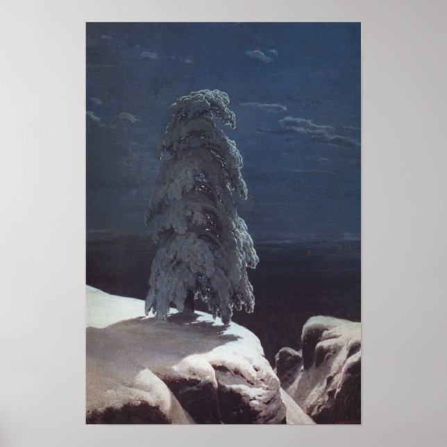 Im wilden Norden Ivan Shishkin Poster (Vorne)
