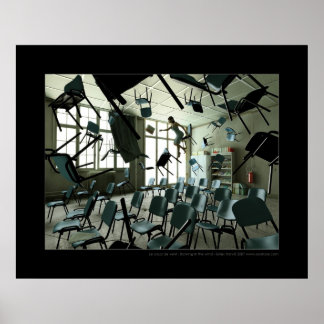 Im Wind blasen Poster